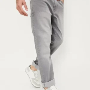 Silver Ledger – Premium Grey Tapered Jeans for Modern Style